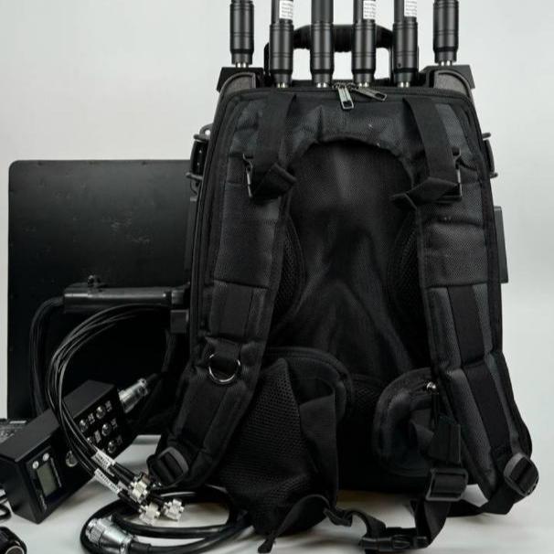 Рюкзак подавитель дронов / Гарпия CKJ-1704-Mobile 300W  / 6 каналов, мощность 300Вт + направленная антенна (площадка) в комплекте