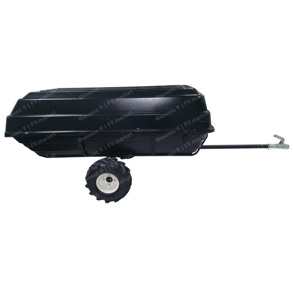 Прицеп для квадроцикла, пластиковый прочный корпус, грузоподъемность до 350 кг