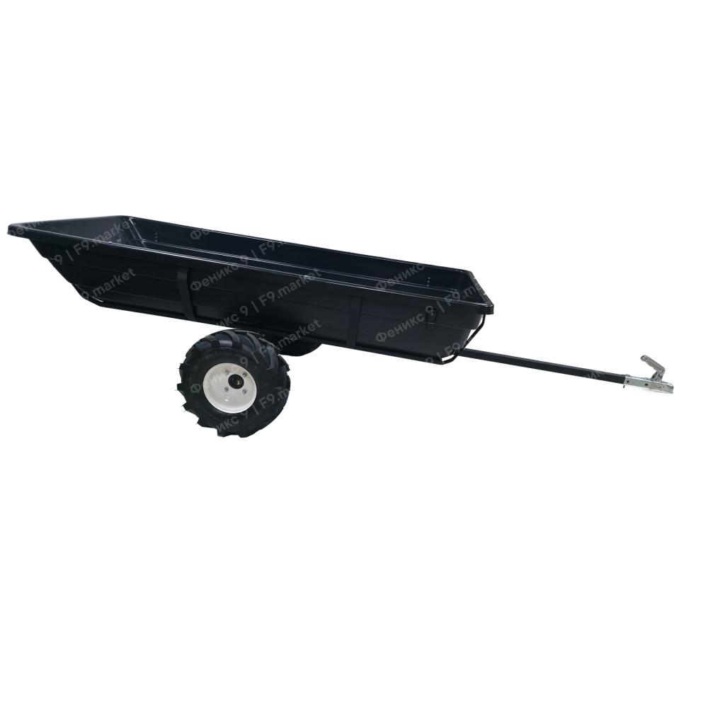 Прицеп для квадроцикла, пластиковый прочный корпус, грузоподъемность до 350 кг