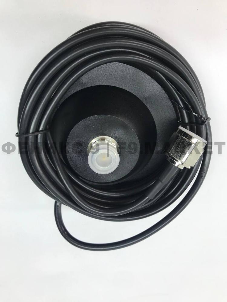 Магнитное основание для антенны ( лягушка / гнездо) с разъемом N-типа и 2-метровым 5D-FB кабелем