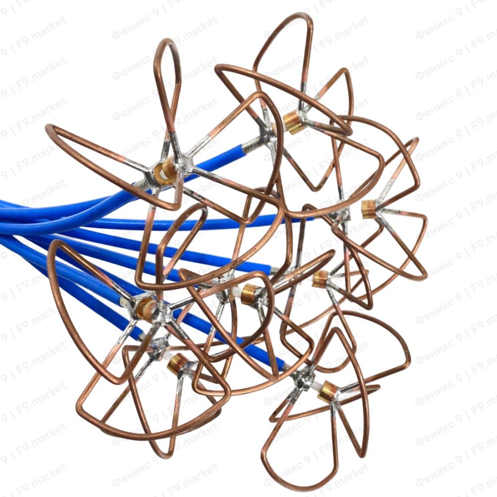 Антенна «Клевер» 500 МГц – 6 ГГц на заказ (кабель SF141 FEP, разъемы SMA / N-type)