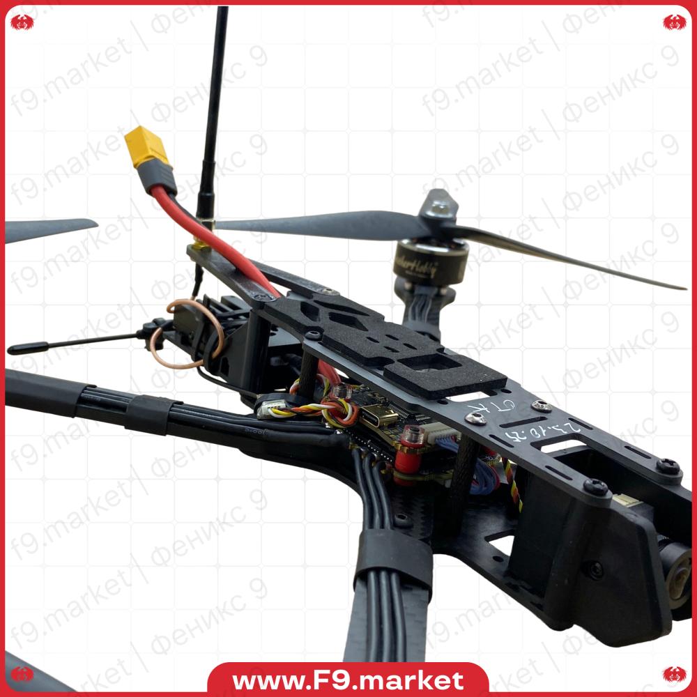 FPV дрон Ф9" - полезная нагрузка 2,5 кг, VTX 3,3 ГГц 3 Вт, ELRS 500 МГц