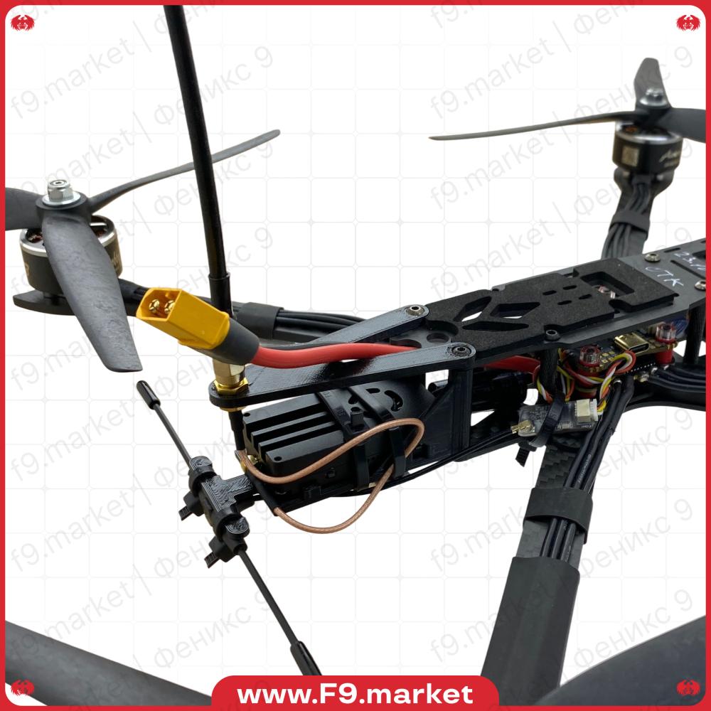 FPV дрон Ф9" - полезная нагрузка 2,5 кг, VTX 3,3 ГГц 3 Вт, ELRS 500 МГц